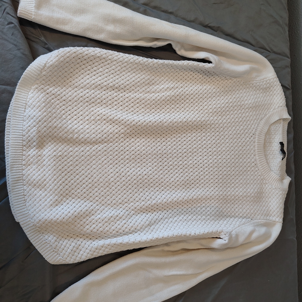 Cozy White Knit Sweater